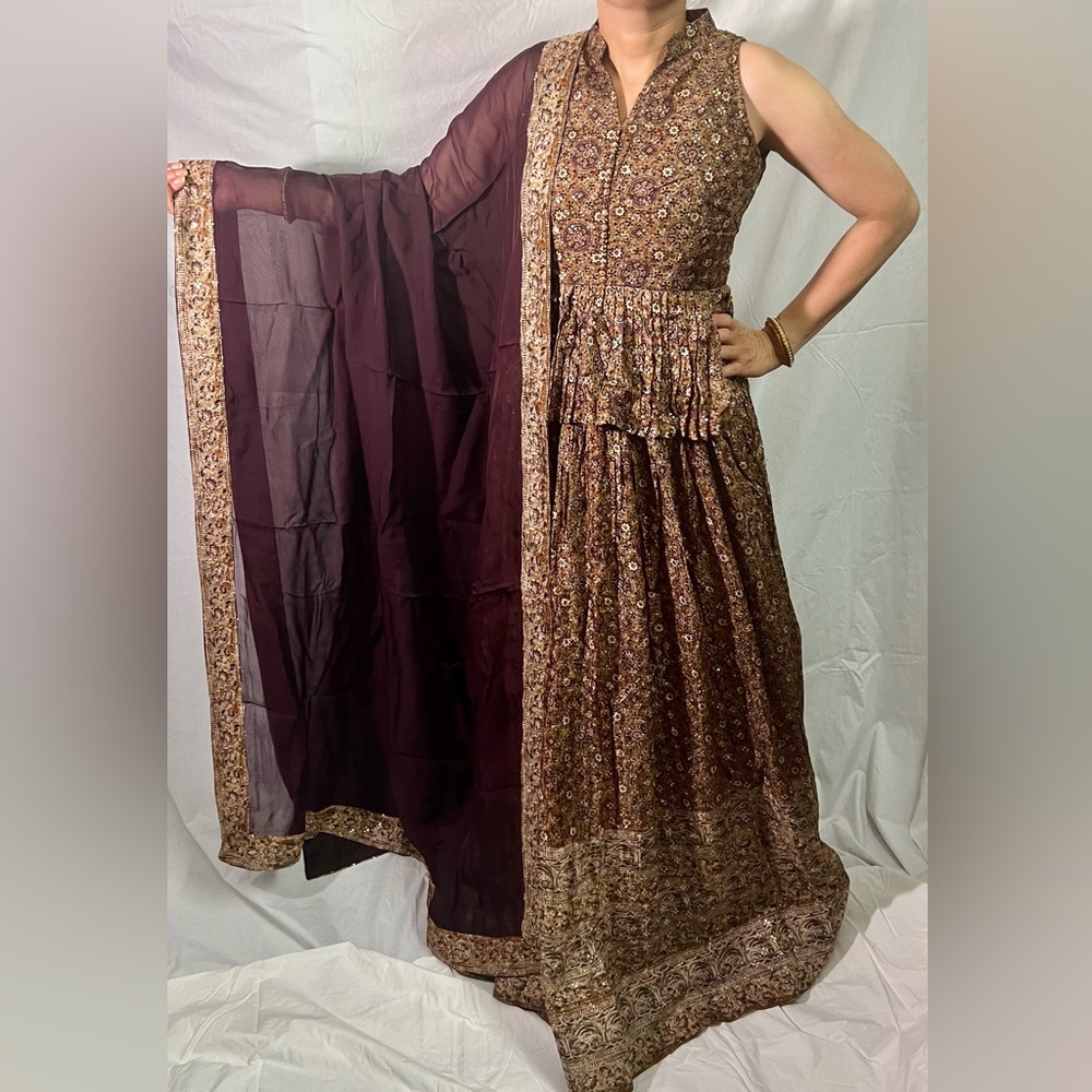 Indian lehenga or Anarkali dress